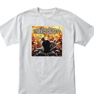 TRAVIS SCOTT Explosion Tee on Blush Mark Tag Size Medium